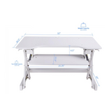 Rocelco 32" Height Adjustable Standing Desk