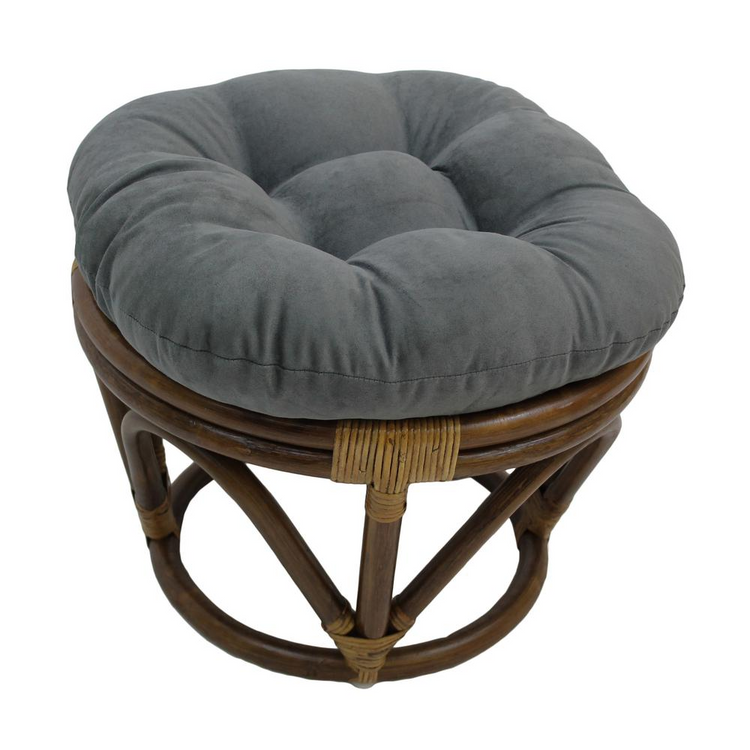 a round cushioned stool