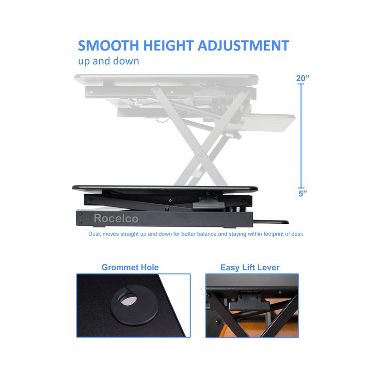 a black and silver stand with a height adjustment