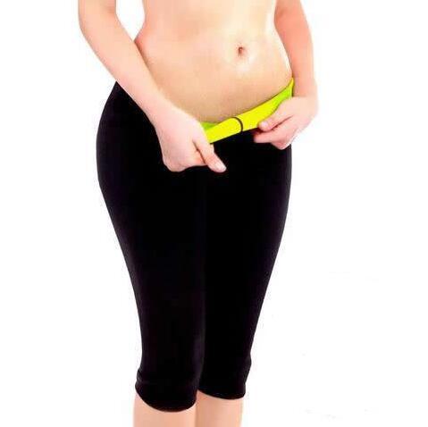 a woman in black pants
