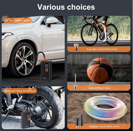 a collage of various choices of a car tire