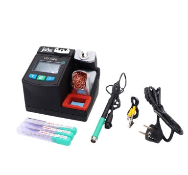 a machine with a pen and other tools