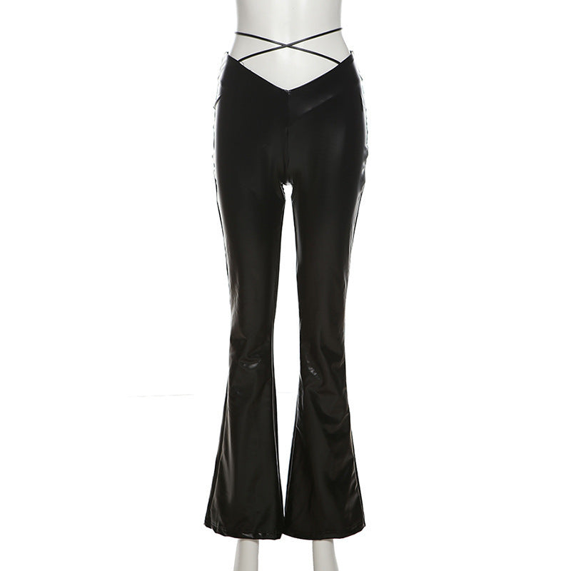a mannequin wearing black pants