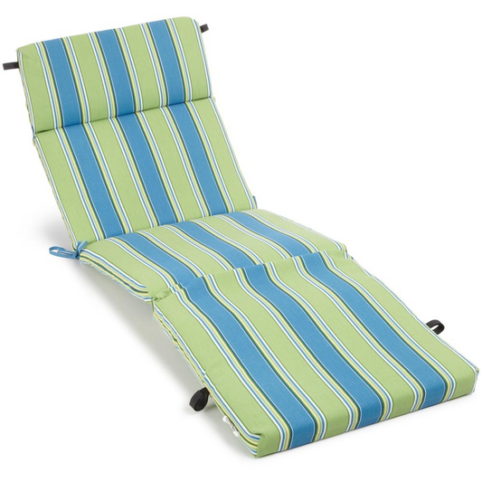 72-inch by 24-inch Patterned Polyester Outdoor Chaise Lounge Cushion 93475-REO-29