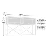 Steel River Large Hutch  Carbon Oak