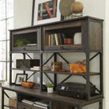 Steel River Large Hutch  Carbon Oak