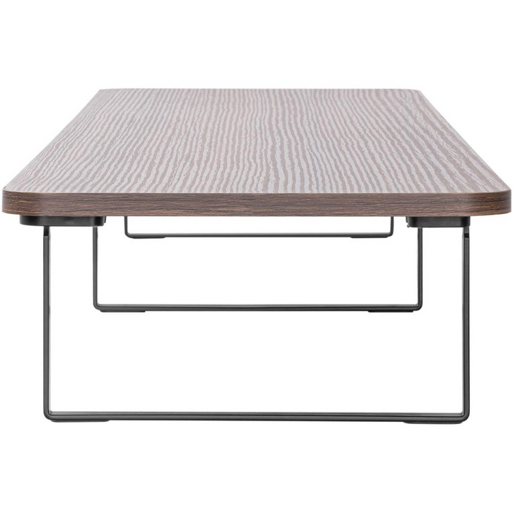 a table with metal legs