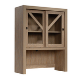 Library/Desktop Hutch with Sliding Doors