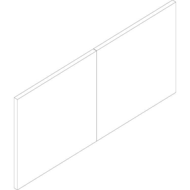 a white rectangular object with a black line