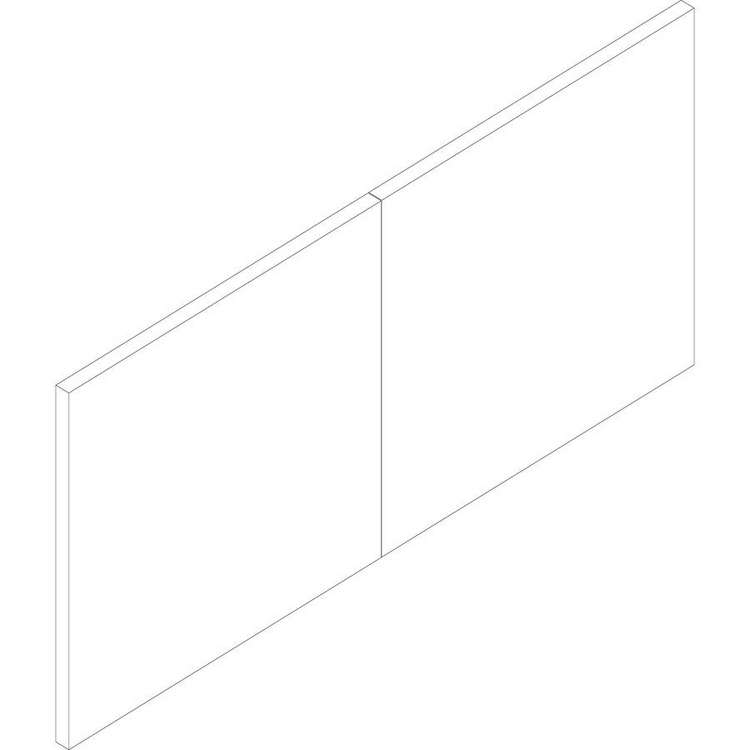 a white rectangular object with a black line