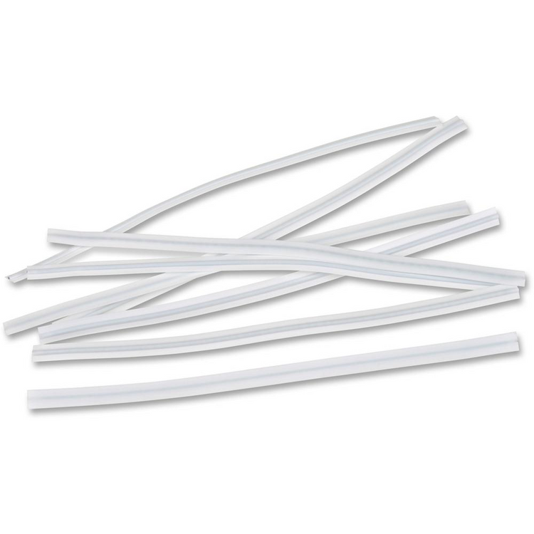 a group of white plastic tubes