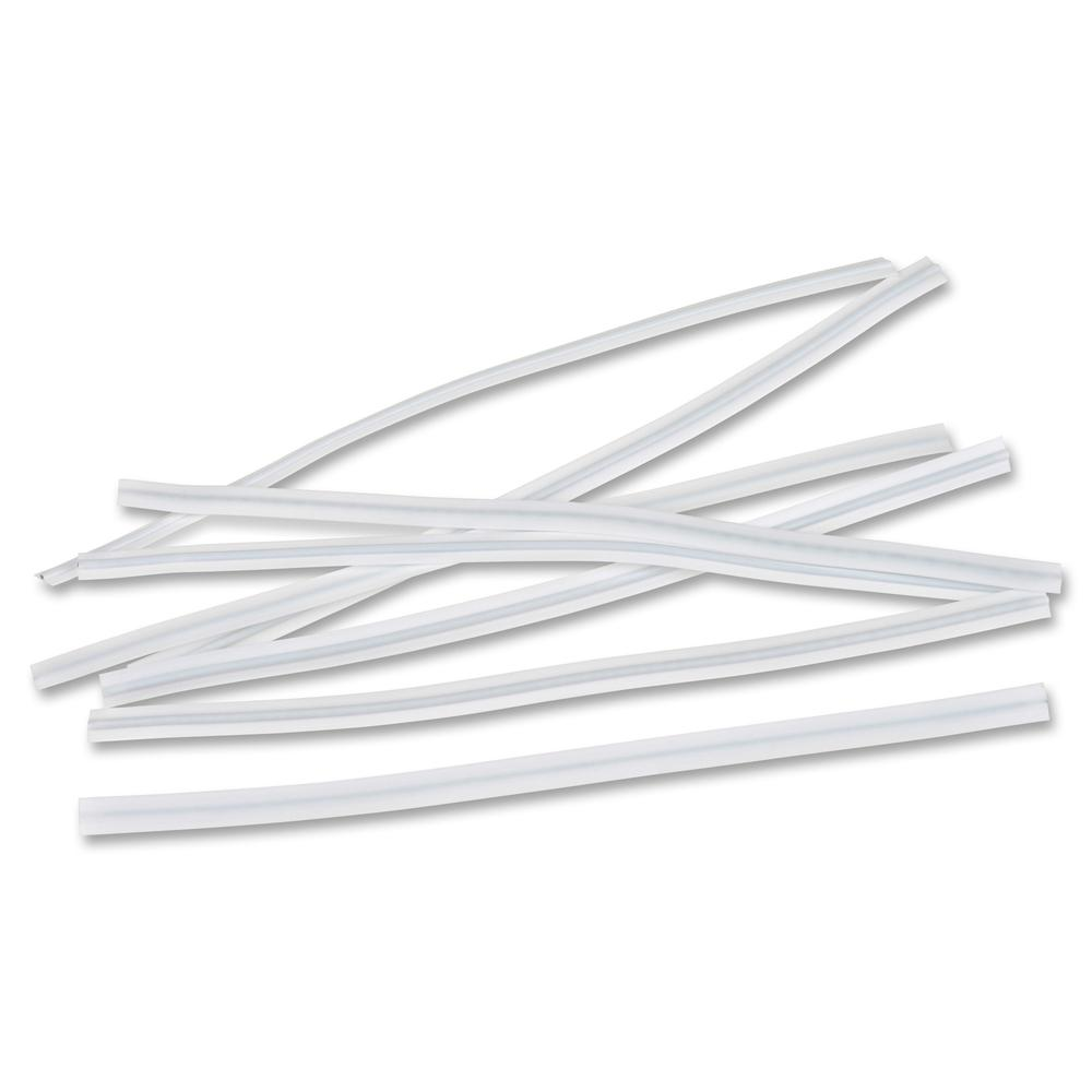 a group of white straws