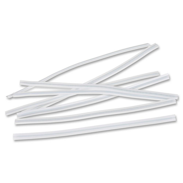 a group of white straws