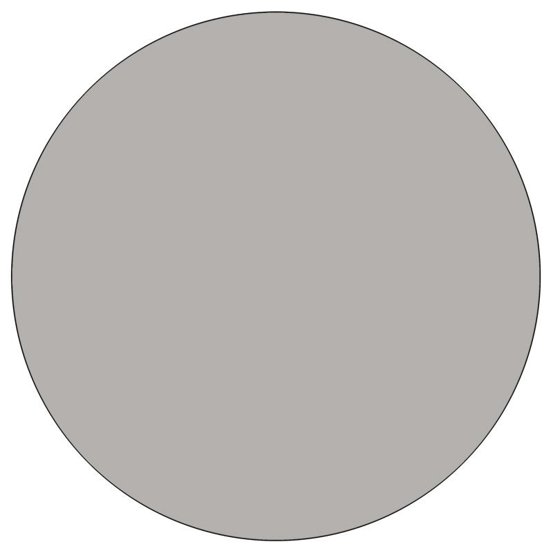 Mobile 42'' Round Grey HP Activity Table - Standard Height Adjustable Legs