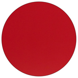 48'' Round Red HP Laminate Activity Table - Height Adjustable Short Legs