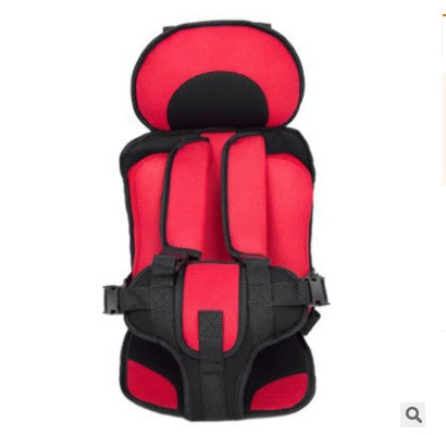 a red and black baby carrier