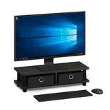 Turn-N-Tube Monitor Stand, Espresso/Black