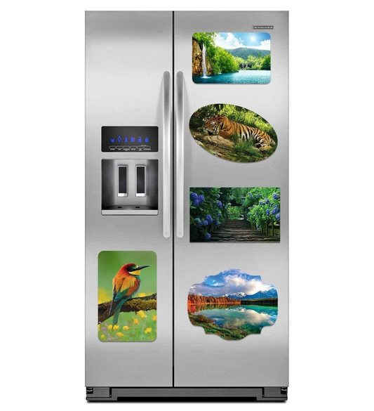 Custom Print Magnet Photo - Personalized Printed Business Customized Logo Gift - Car Wedding Fridge Truck Refrigerator Made Large Picture