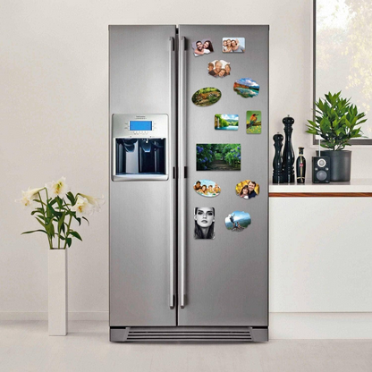 Custom Print Magnet Photo - Personalized Printed Business Customized Logo Gift - Car Wedding Fridge Truck Refrigerator Made Large Picture