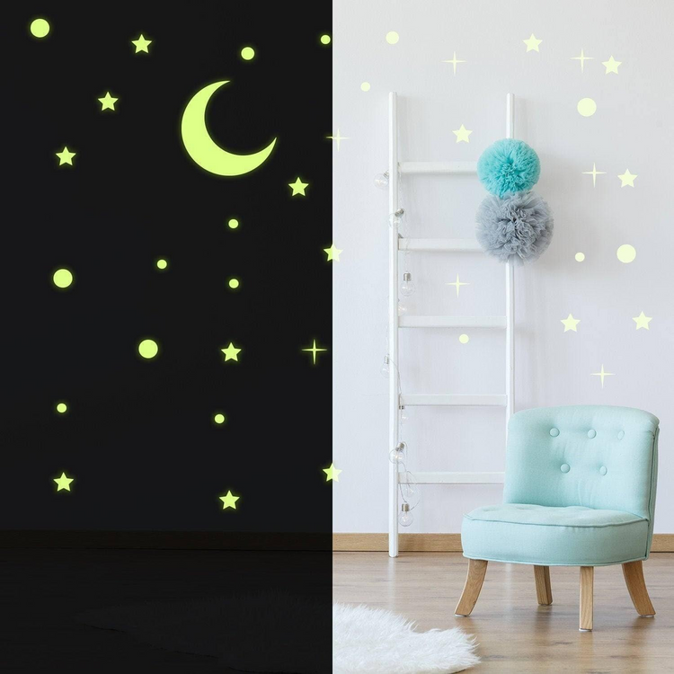 a room with a ladder and a chair