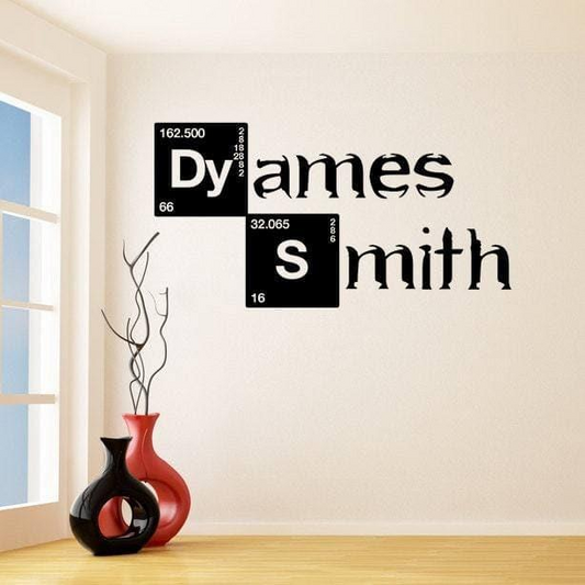 Custom Text Vinyl Sticker - Made  Personalized Your Name Word Header Clear Decal- Personalised Bumper Customized Laptop Quote Wording Label