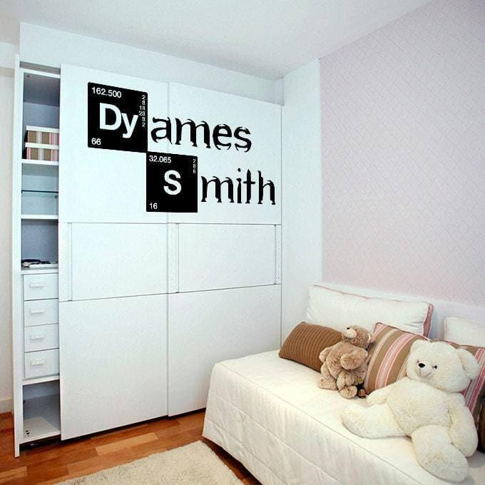 Custom Text Vinyl Sticker - Made  Personalized Your Name Word Header Clear Decal- Personalised Bumper Customized Laptop Quote Wording Label