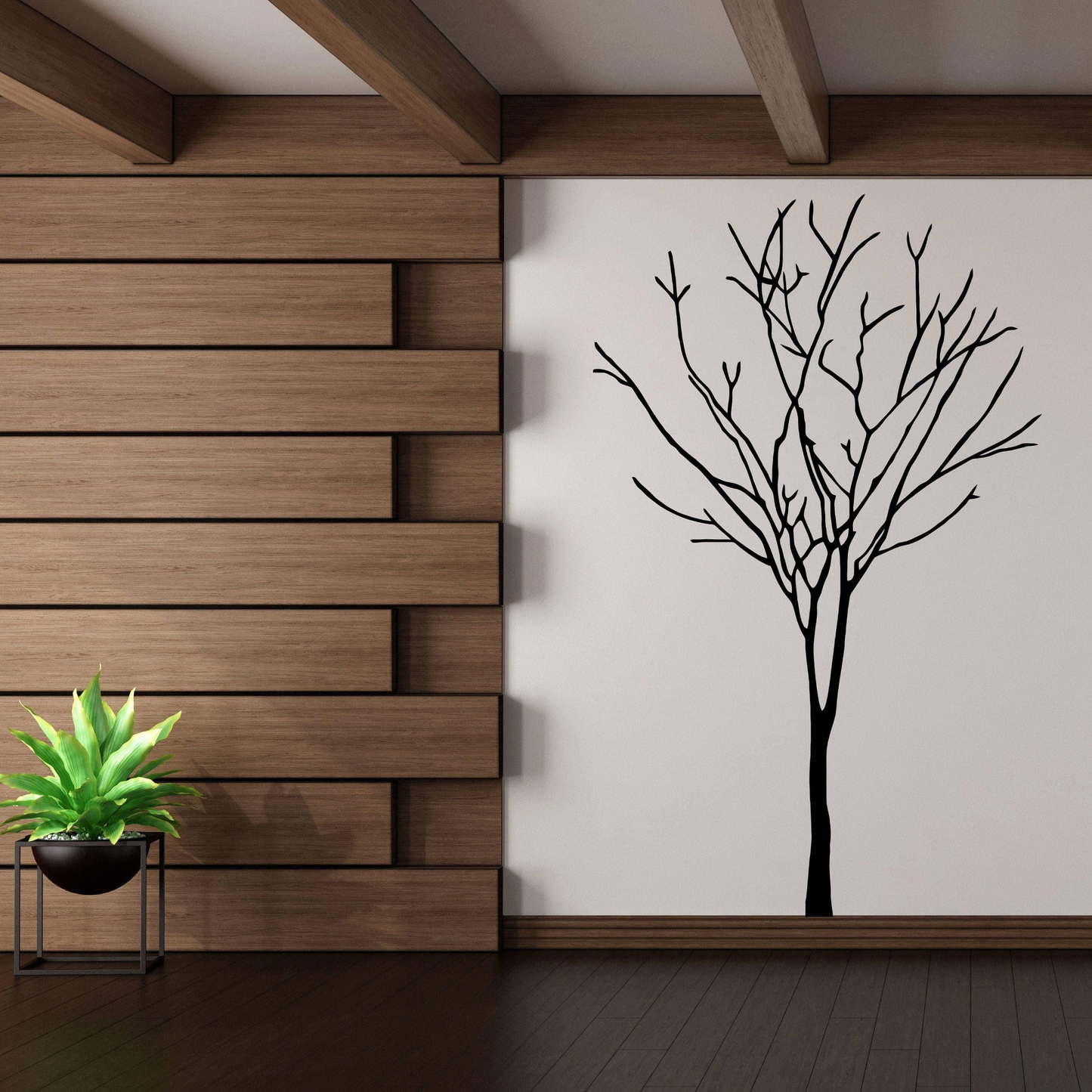 Nature's Serenity, Vinyl Wall Decal, Artistic Design, Easy to Install