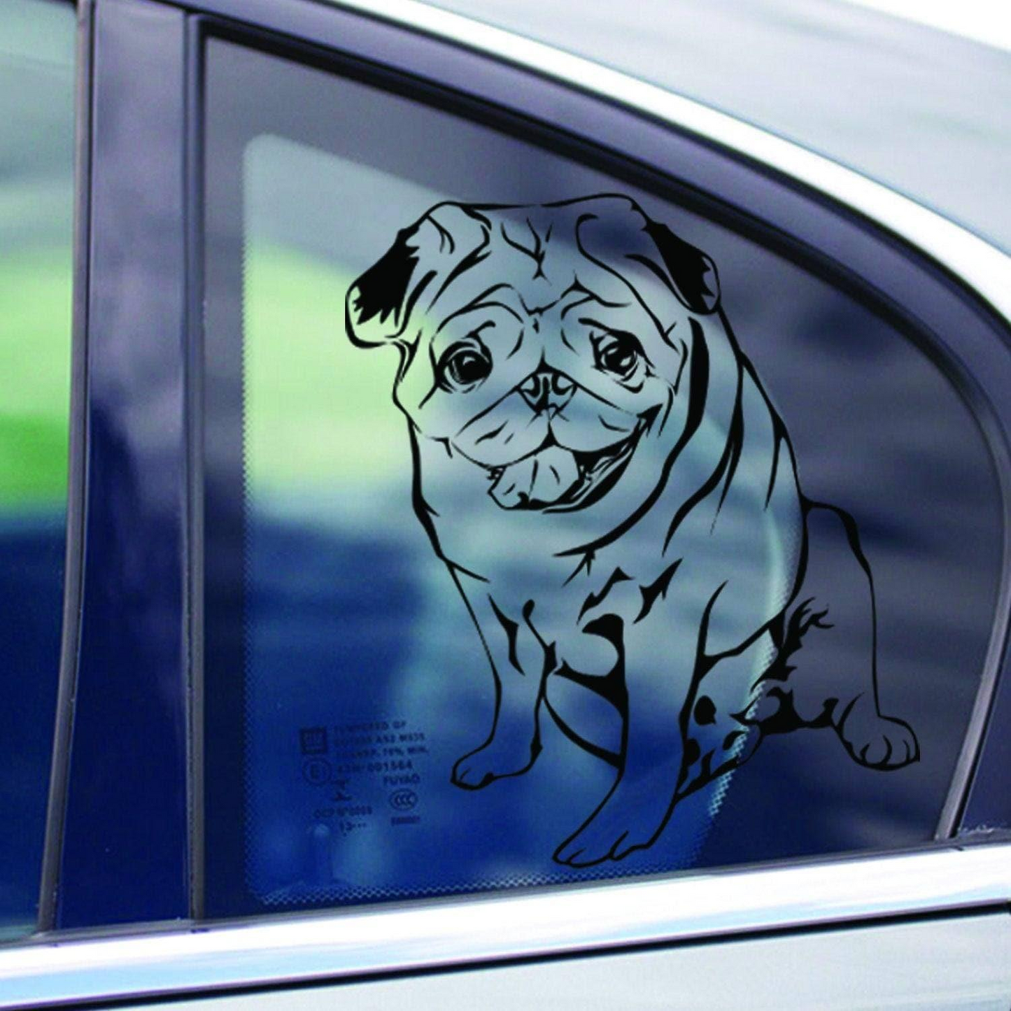 Custom Wall Decal Of Your Pet - Personalized Dog Lover Portrait Vinyl Sticker Gift Idea - Customized My Love Memorial Rescue Art Car Home