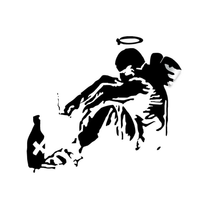 Urban Wings Designer Vinyl Decal, Wall Art Sticker for Decoration
