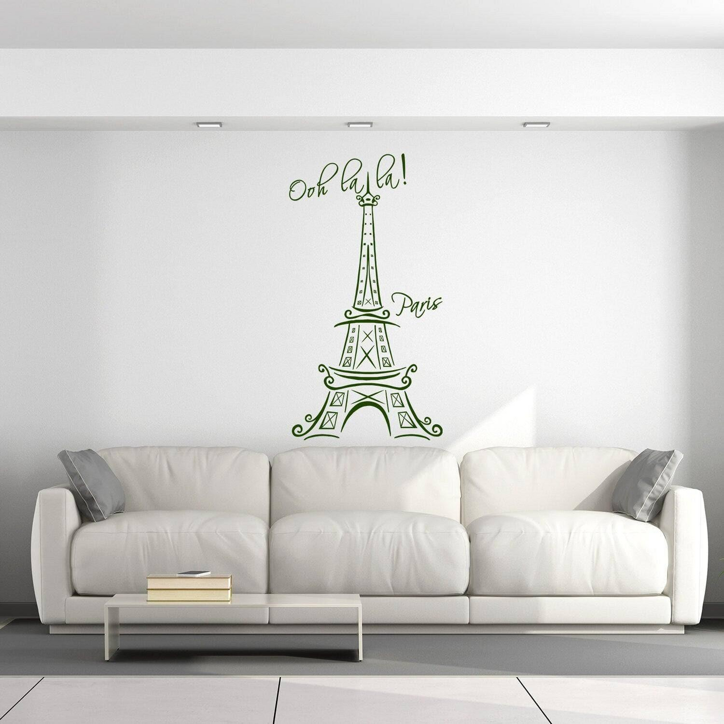 Eiffel Tower Wall Stickers - Paris Vinyl Decal - France Cute Travel Art Sticker - French Tour Waterproof 3d Decor Mural Gift Interior Decals