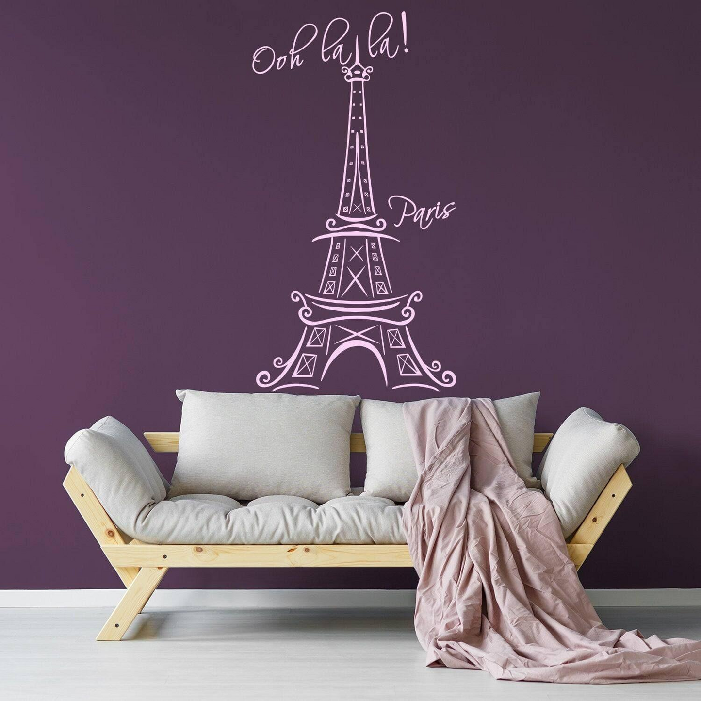 Eiffel Tower Wall Stickers - Paris Vinyl Decal - France Cute Travel Art Sticker - French Tour Waterproof 3d Decor Mural Gift Interior Decals