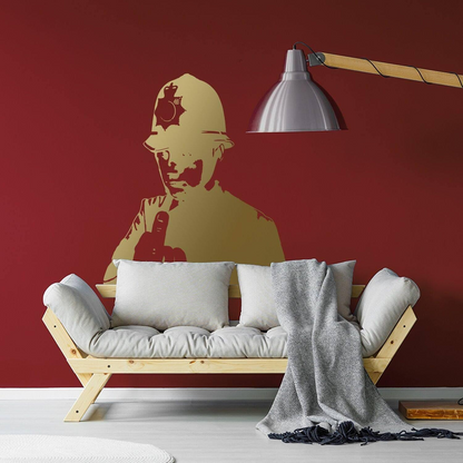 Urban Expression Scotland Yard Cop Street Art Decal - Innovative Wall Sticker Design