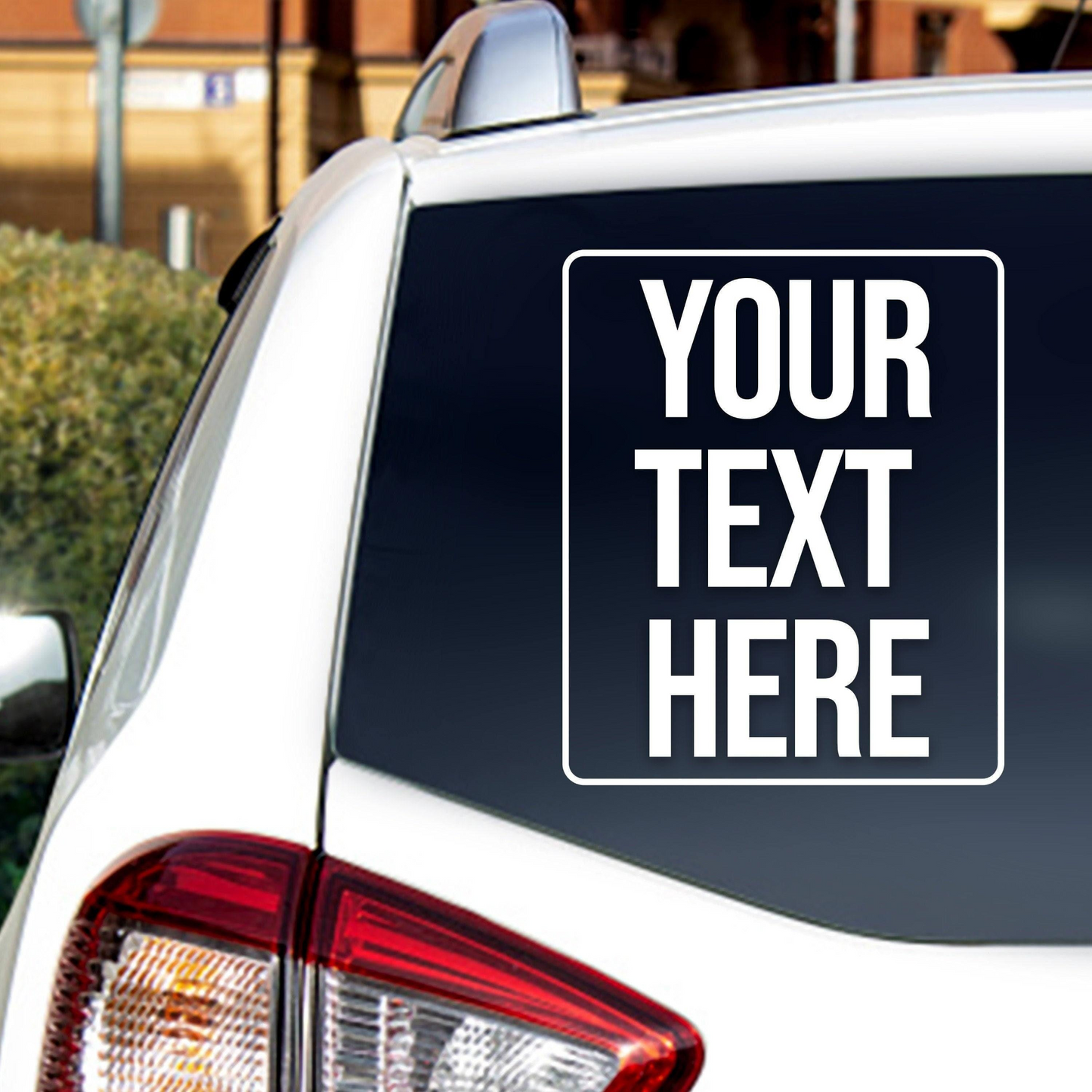 Custom Car Window Decal - Personalized Name Letter Vinyl Truck Sticker For Windshield - Customized Auto Lettering Customize Glass Text