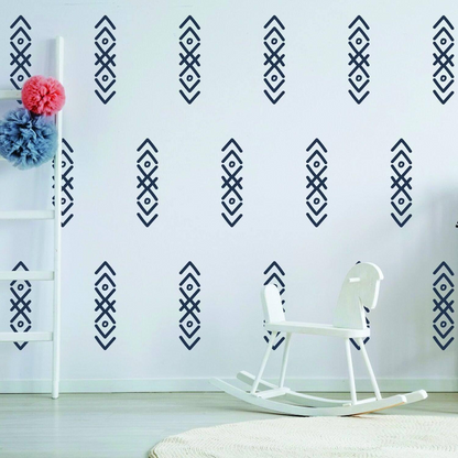 100x Arrow Wall Stickers - Arrows Sticky Sticker Decal Directional Sign - Small Vinyl Decals For Large Room - Tribal Adhesive Triangle