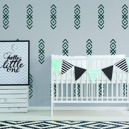 100x Arrow Wall Stickers - Arrows Sticky Sticker Decal Directional Sign - Small Vinyl Decals For Large Room - Tribal Adhesive Triangle