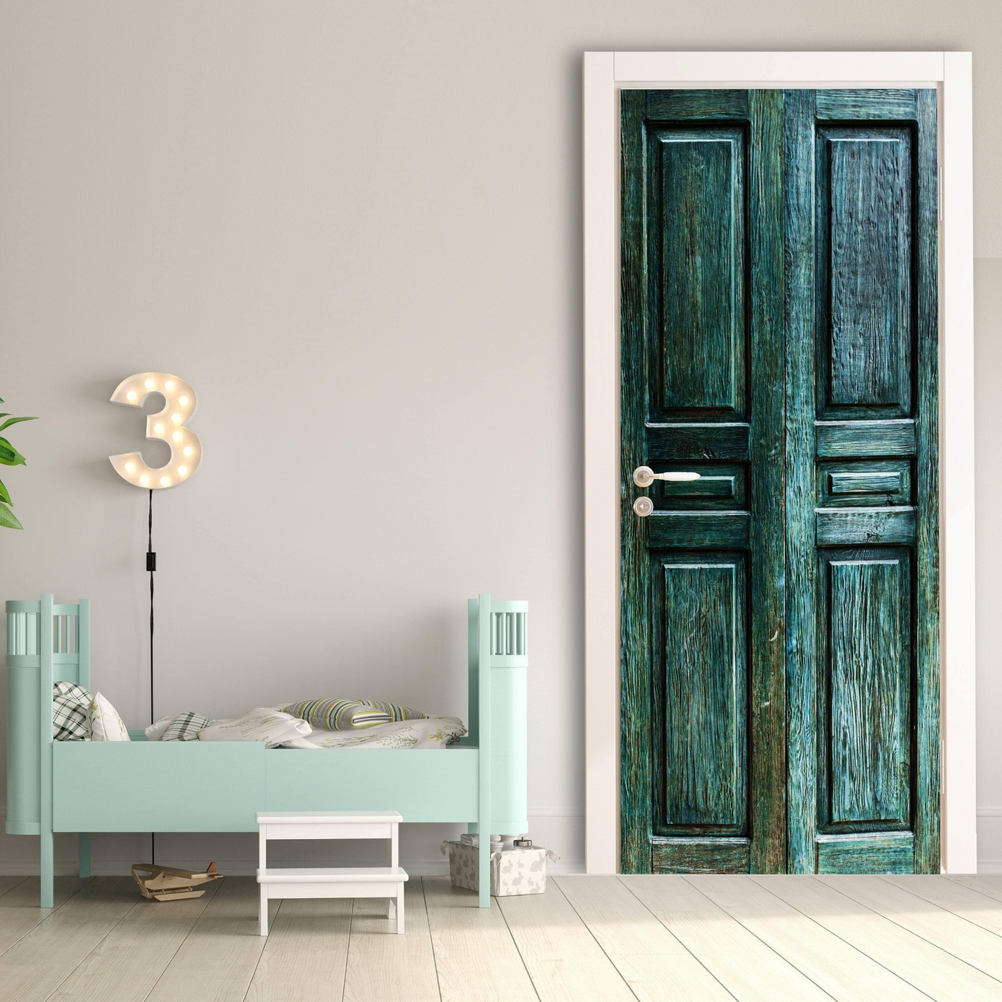 3d Door Cover Sticker - Barn Wallpaper Front Door Mural Wall Decal - Removable Peel Stick Interior Covering Wrap Decor Vinyl For Doors Art