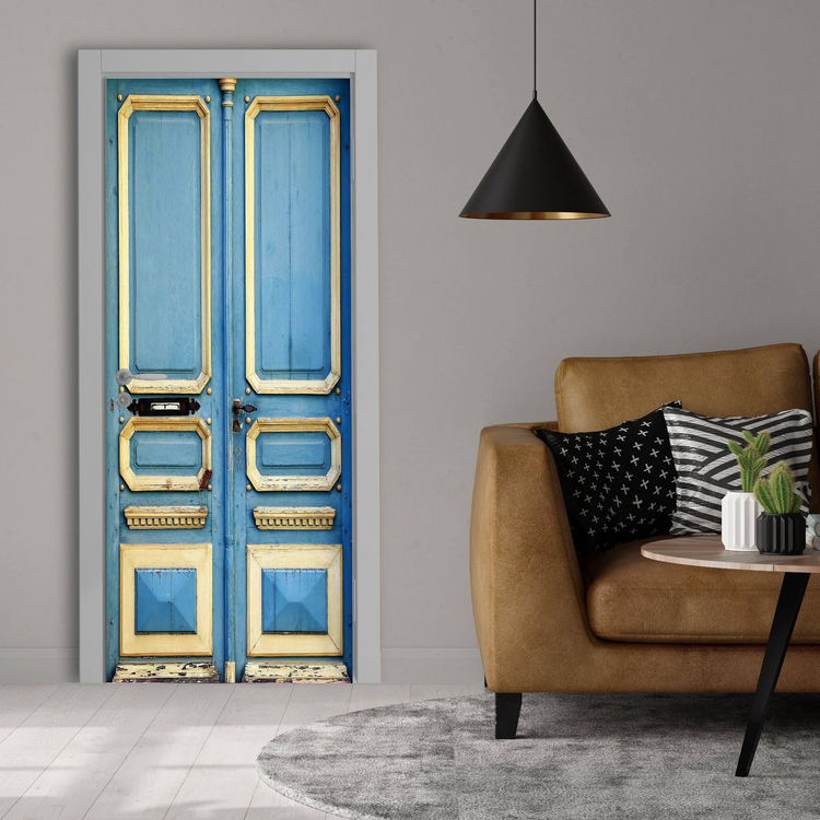 a door in a room
