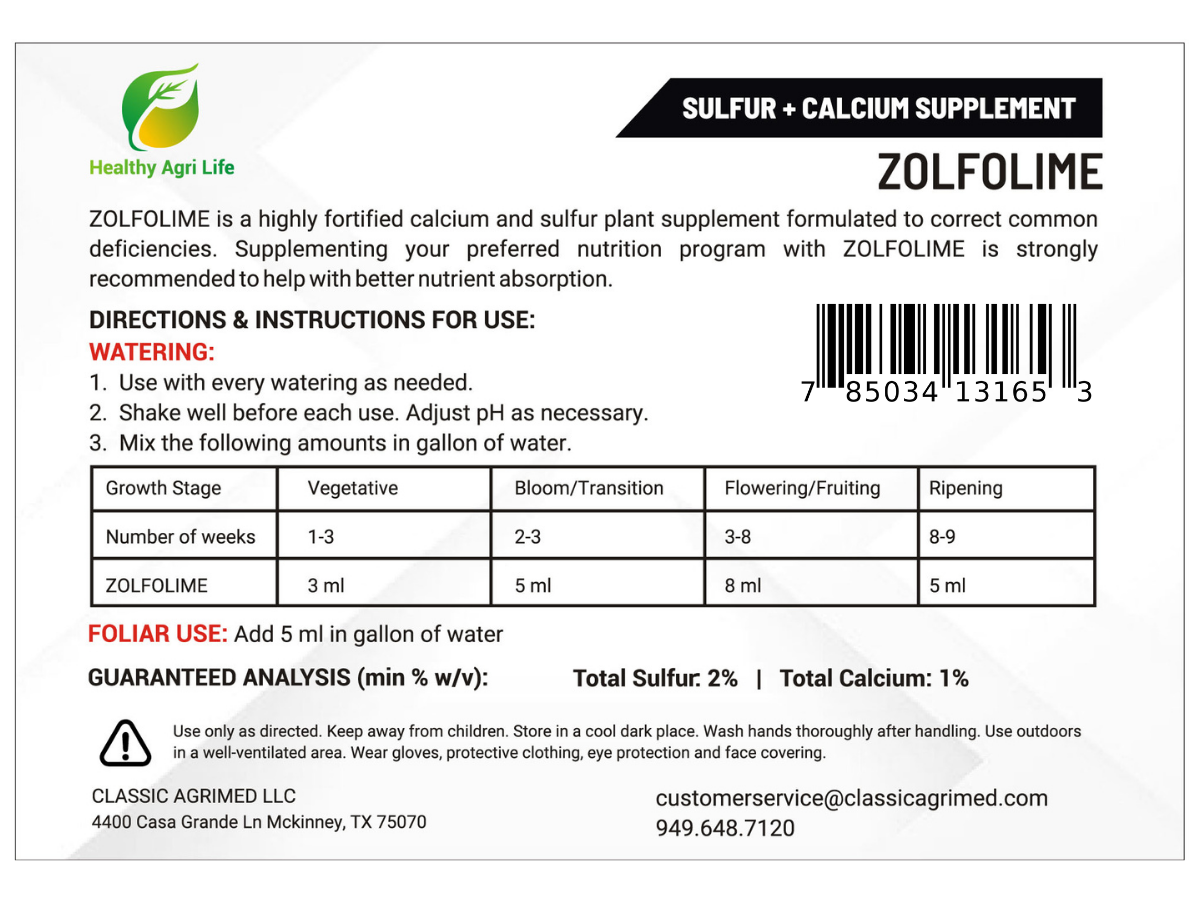 Zolfolime - Sulfur Lawn and Plant Food Liquid - Soil Loosener and Conditioner- Great for Compact Soils, Standing Water, Poor Drainage