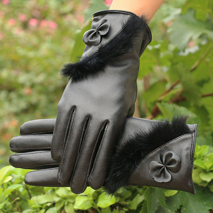Autumn and winter gloves for ladies