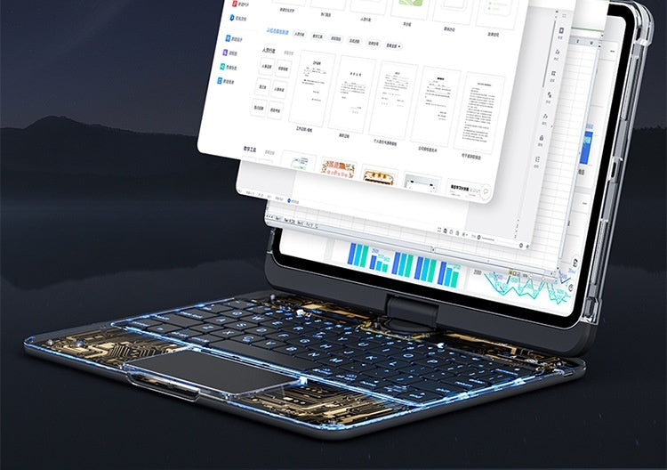 a laptop with a keyboard and a screen
