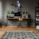 Barcode Robot Wall Vinyl Sticker - Urban Street Art Decal