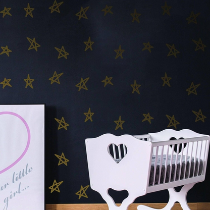 40x Star Stickers - Baby Shower Decor Set Vinyl Wall Twinkle Decal - Art Nursery Label, Star Decals, Star Decoration, Nursery Sticker