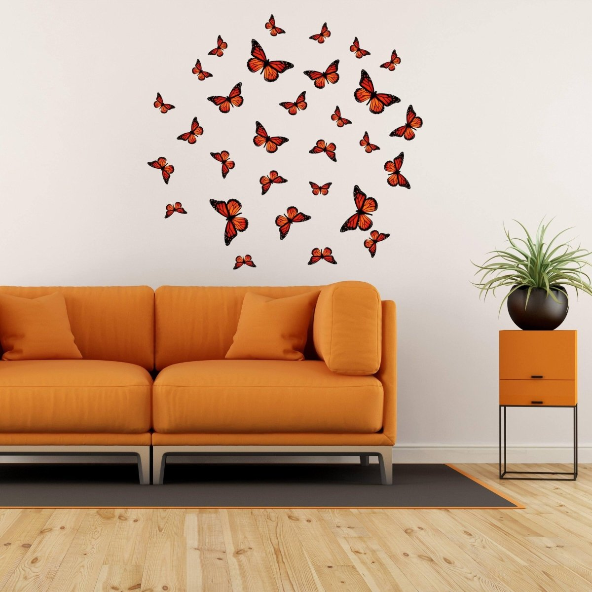 30 Butterfly Wall Decor Stickers - Art Decorations Decals For Girl Room Bedroom - Baby Kids Girls Pink Nursery Sticker - 3d Party Decoration