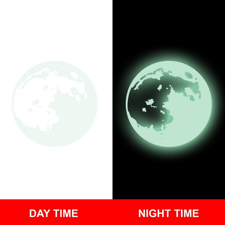 a moon with a black background