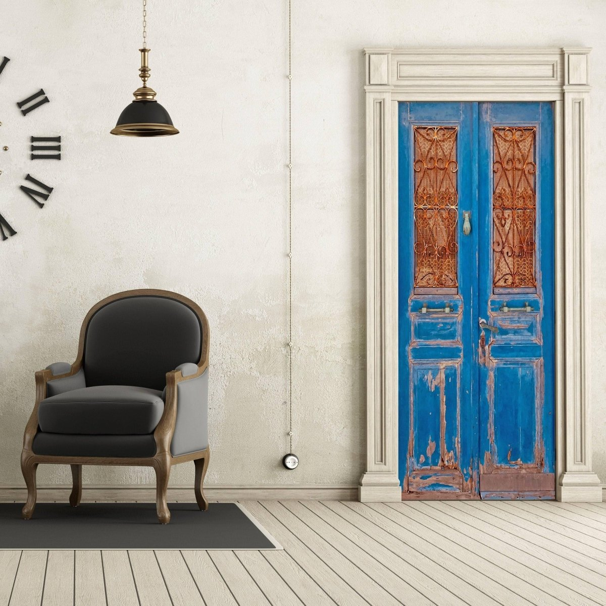 3d Door Cover Sticker - Barn Wallpaper Front Door Mural Wall Decal - Removable Peel Stick Interior Covering Wrap Decor Vinyl For Doors Art