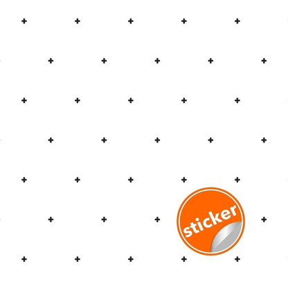 50x Cross Sticker Vinyl Wall Decor - The Adhesive Home Decal Crossing Line - Small Black Decoration For Boy Girl - Large Office Stick