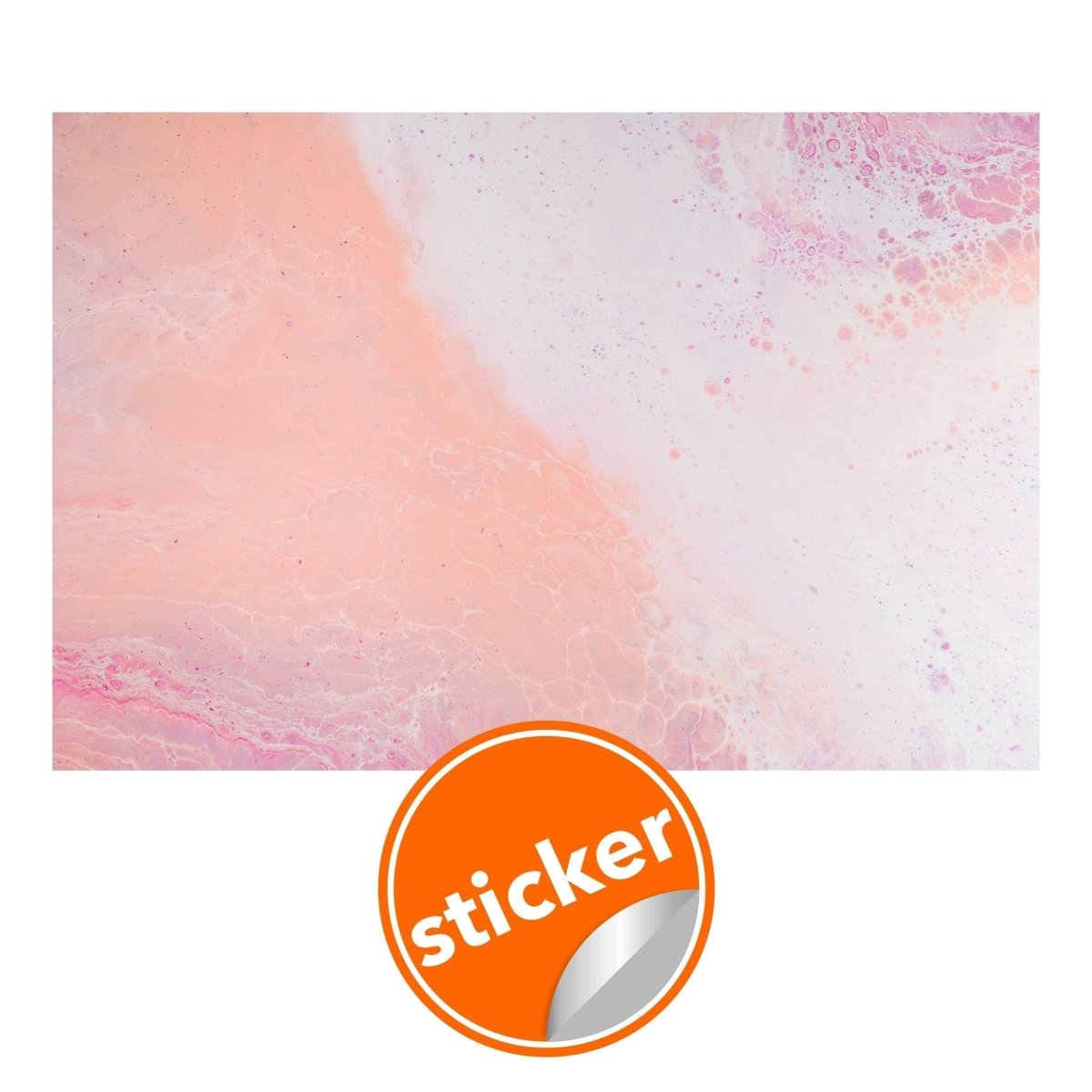 a close up of a sticker