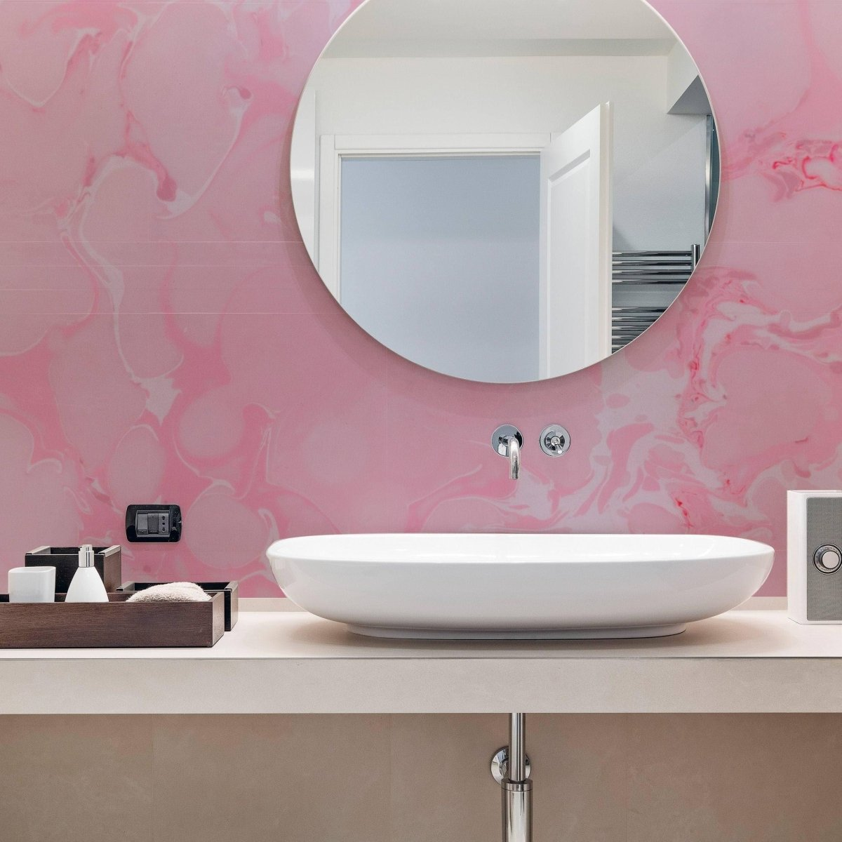 Marble Vinyl Wallpaper Sticker - Peel Stick Wall Paper Wrap Decal - Stone Effect Self Adhesive Sticky Roll For Covering Kitchen Stickers