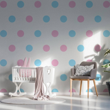 40x Circle Wall Vinyl Decals - Gold Dots Stickers Decal For Bedroom Kids Room Girls Nursery Decor - Circles Art Black Baby Removable Sticker