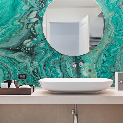 Marble Vinyl Wallpaper Sticker - Peel Stick Wall Paper Wrap Decal - Stone Effect Self Adhesive Sticky Roll For Covering Kitchen Stickers